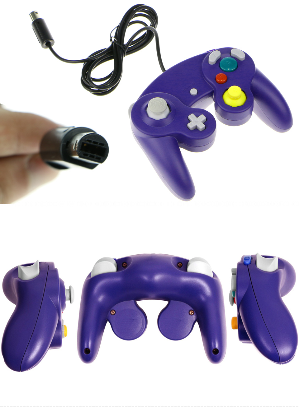 2 PCS Long Handle Game Controller Pad Joystick For Nintendo Gamecube GC Wii NEW