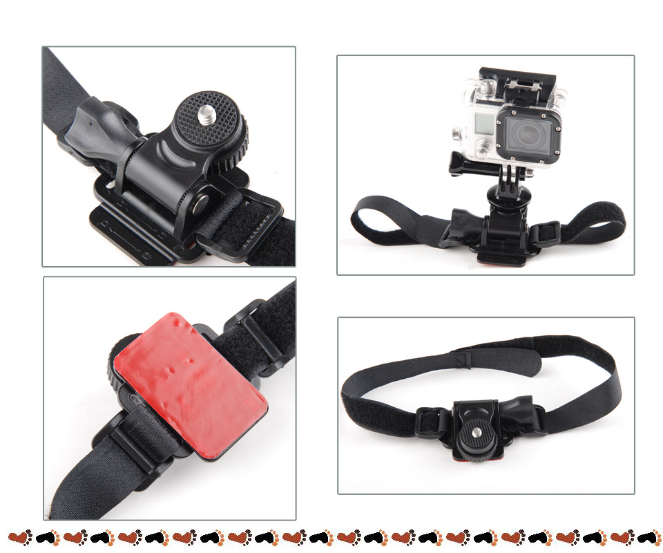 Bike Bicycle Helmet Mount Holder for Gopro Hero 4 3 3+ 2 Camera Sports
