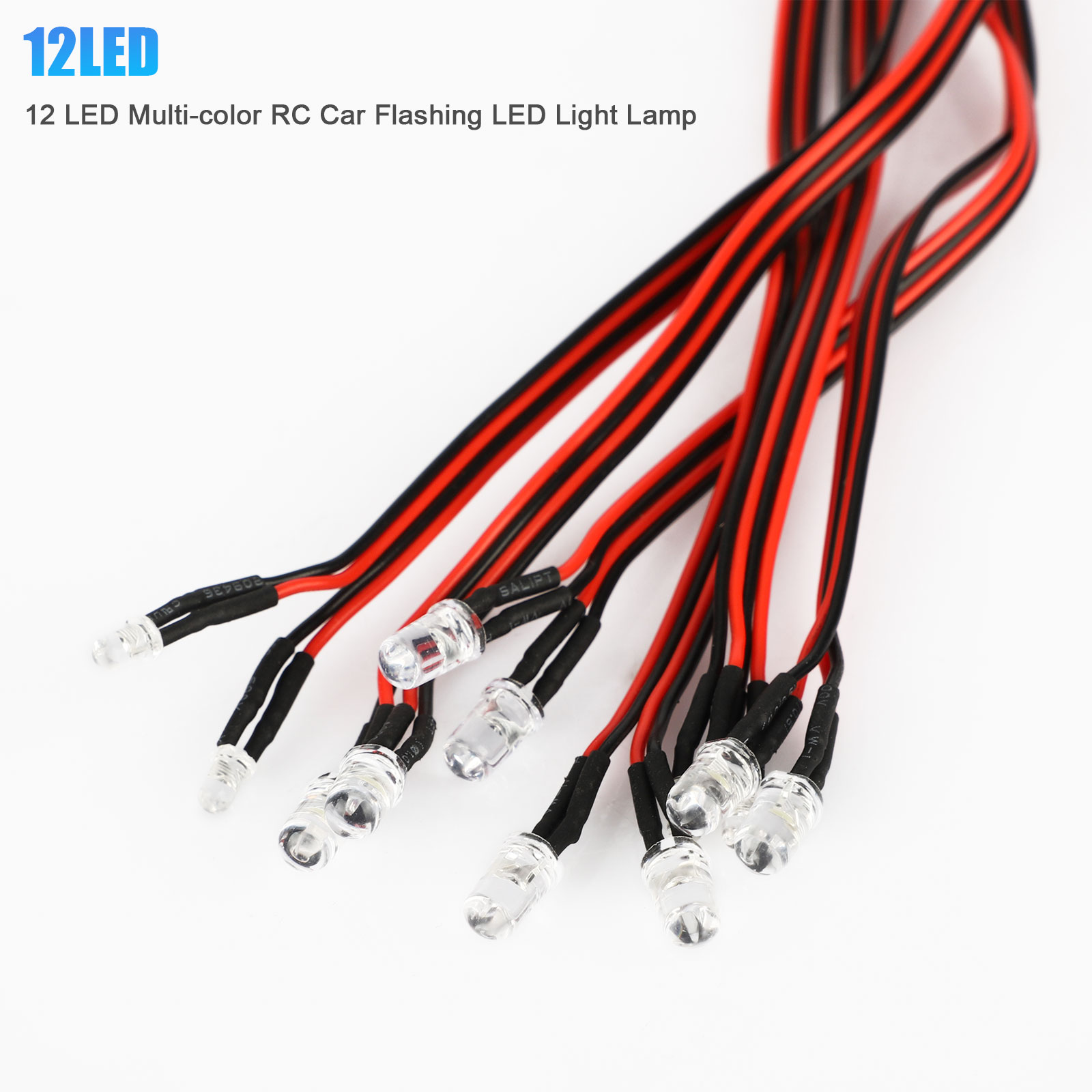 Details about   12 LED Flashing Light Headlight Taillight Lamp Set For 1:10 RC Car Truck Crawler 