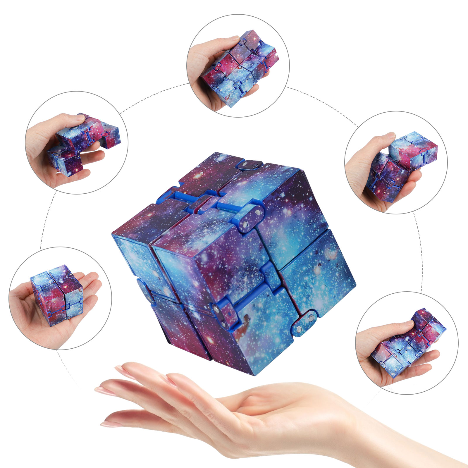 Cube Stress Fidget Toy Game Sensory Infinity Anxiety Autism Relief Kids Gift NEW 