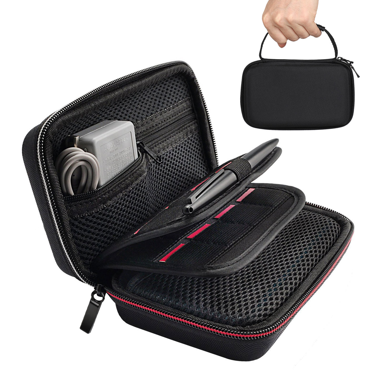 For Nintendo 2DS XL, 3DS,3DS XL Large Carry Travel Bag Case, 16 Game