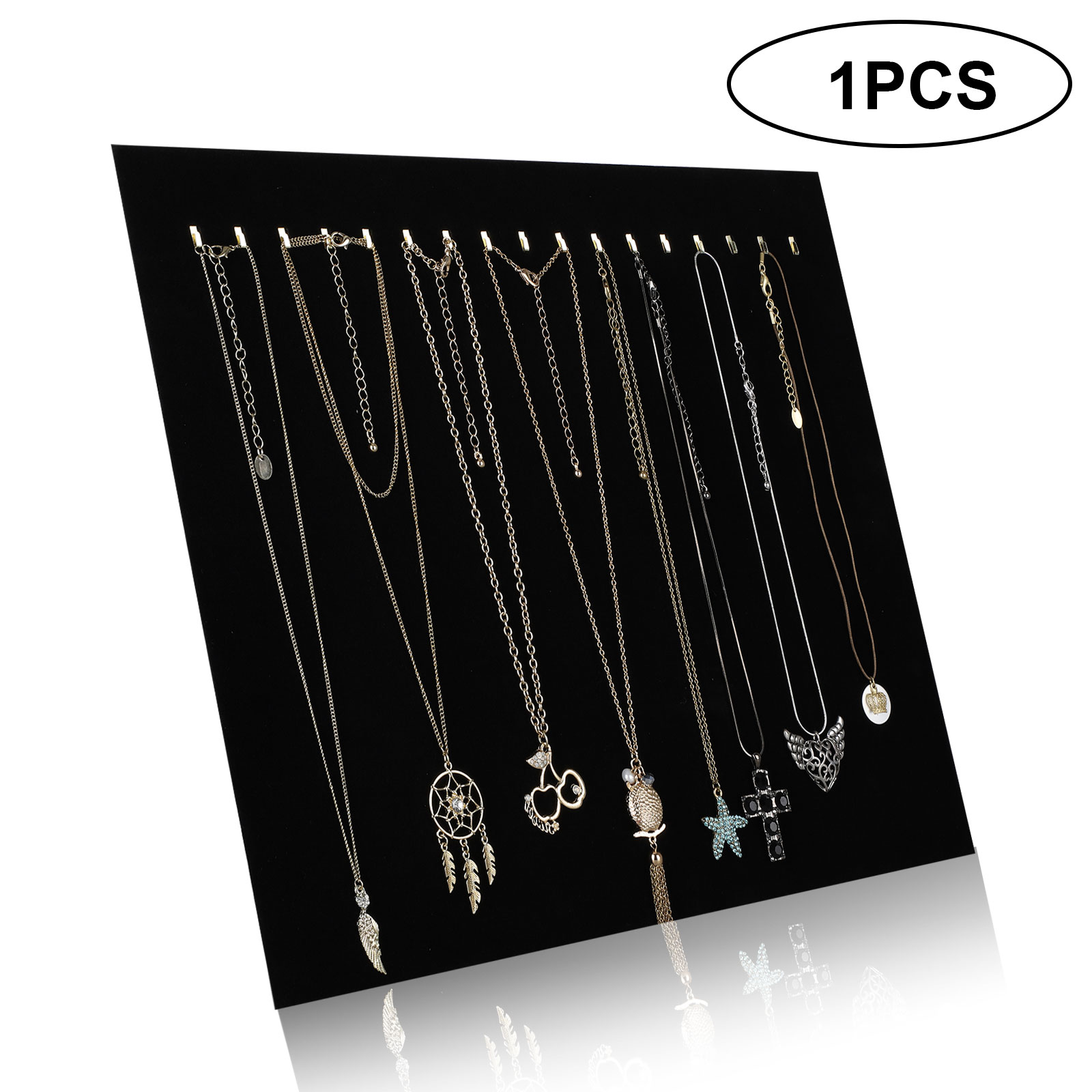 US Velvet Jewelry Display Rack Necklace Bracelet Stand Organizer Holder Storage 