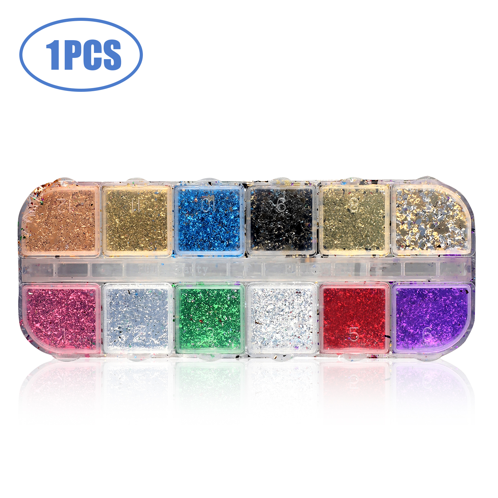 NAIL SEQUINS FLAKES Nail Art Decoration Gold Foil Aluminum Nail Art 