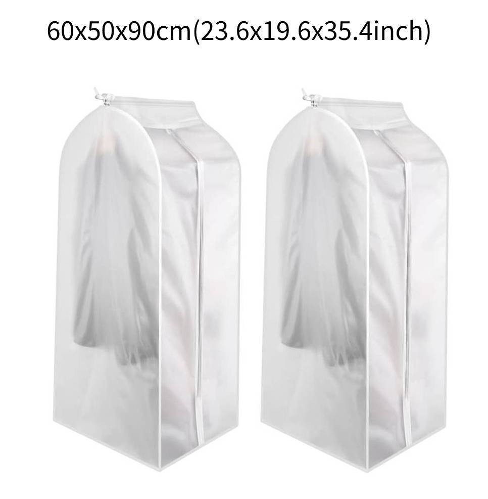 Details about   US Clear Dust-proof Cloth Cover Suit/Dress Garment Bag Storage Hanger Cover New 
