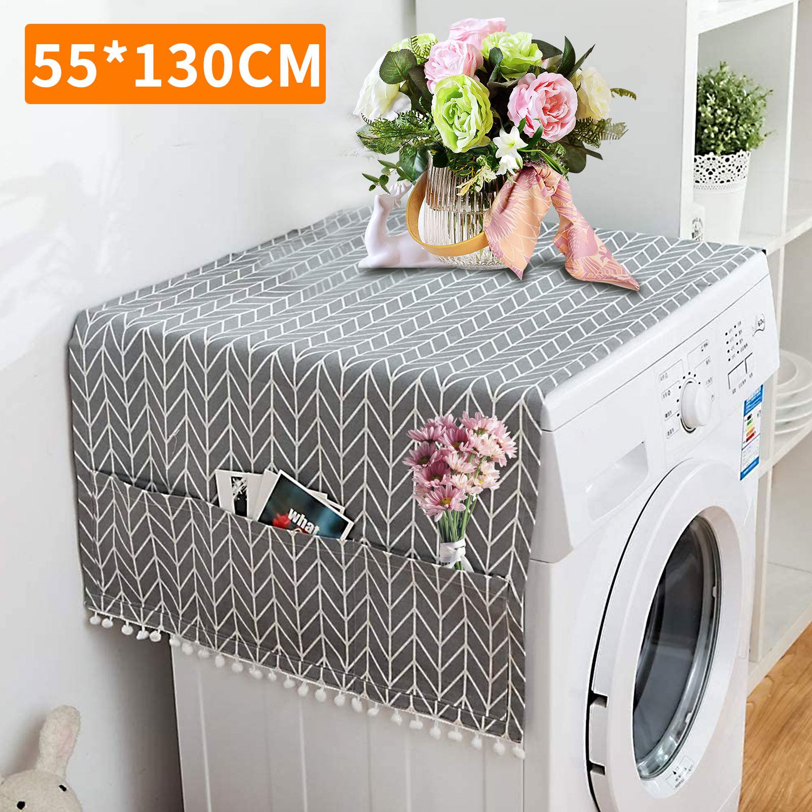 thumbnail 12  - Washing Machine Top Dust Cover Laundry Washer/Dryer Protect Dustproof Waterproof