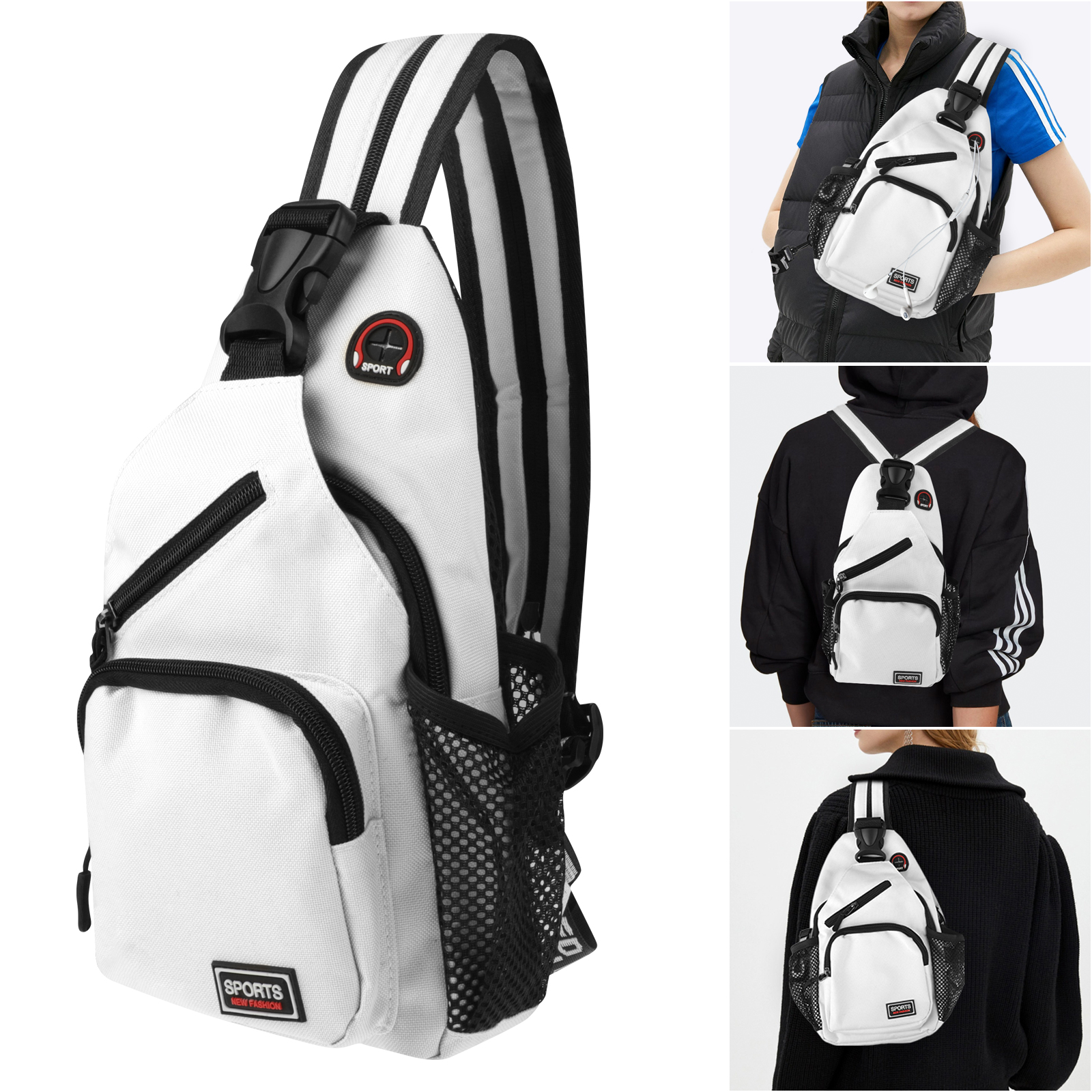 Outdoor Chest Pack Travel Sport Shoulder Sling Backpack Crossbody Bag Waterproof Ebay 
