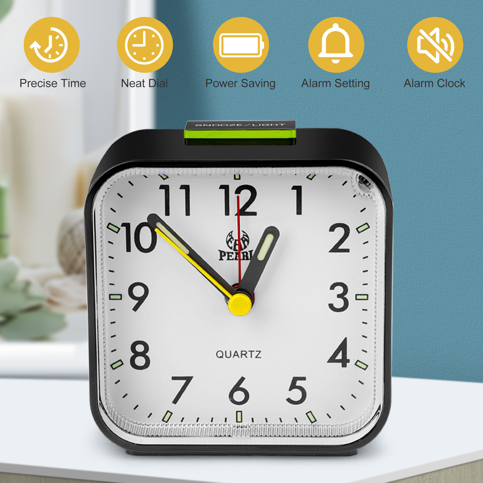 Digital LED Alarm Clock Snooze Display Temperature Time Desk USB Large Mirror US