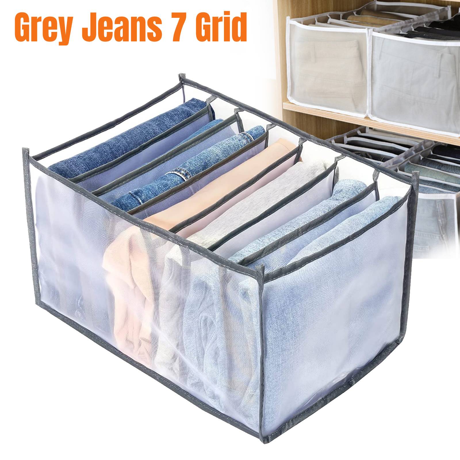 Foldable Drawer Organizer Closet Storage Box Clothes Underwear Bra Jeans  T-Shirt