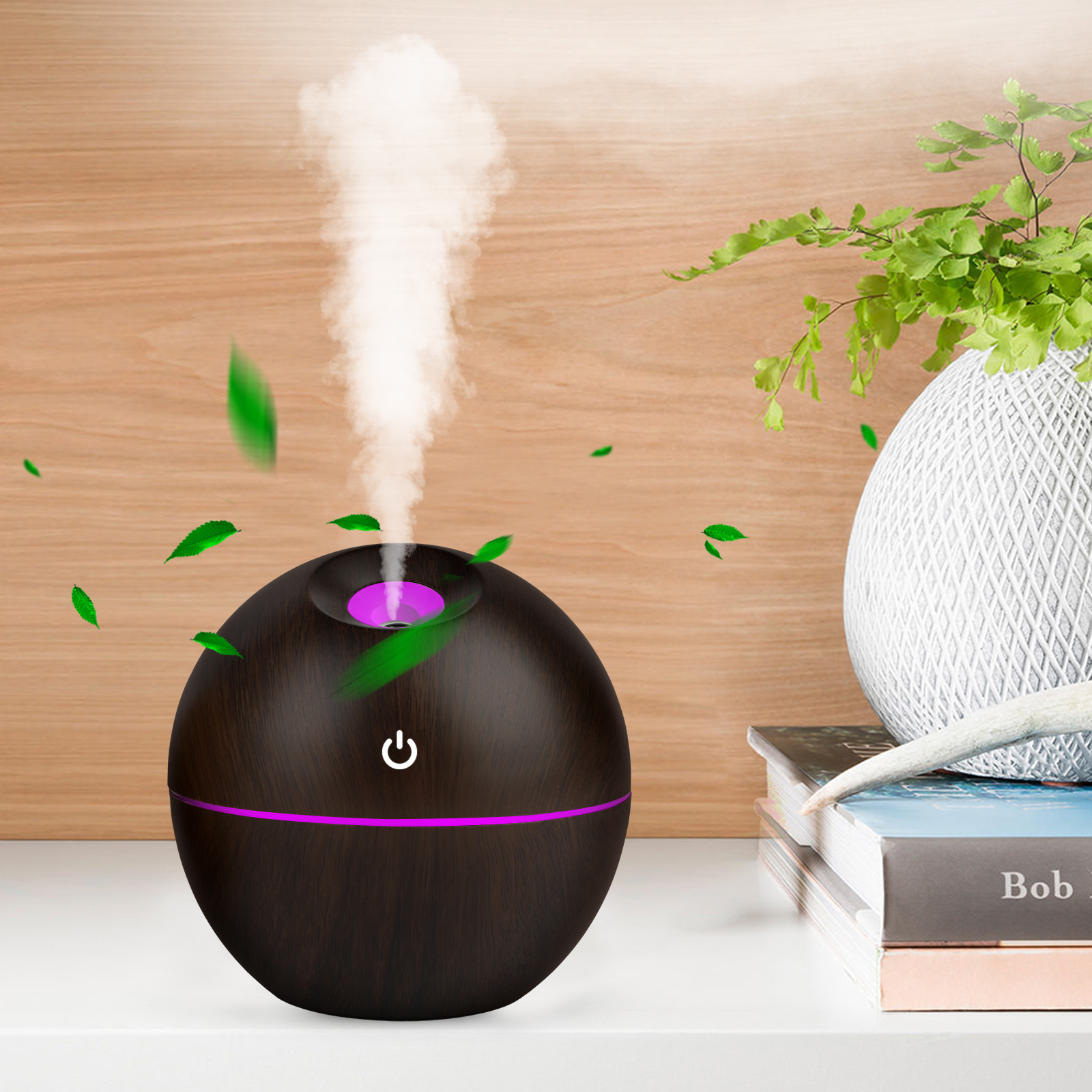 Aroma Diffuser Essential Oil Humidifier Mist Maker Aromatherapy Wood