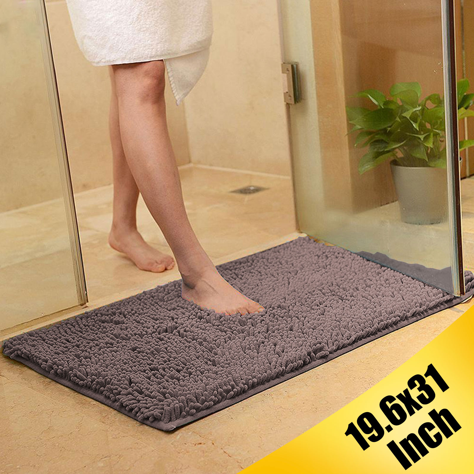 High Quality Bath Mat Non-slip Foam Rug Shower Carpet Bathroom Bedroom Mat 