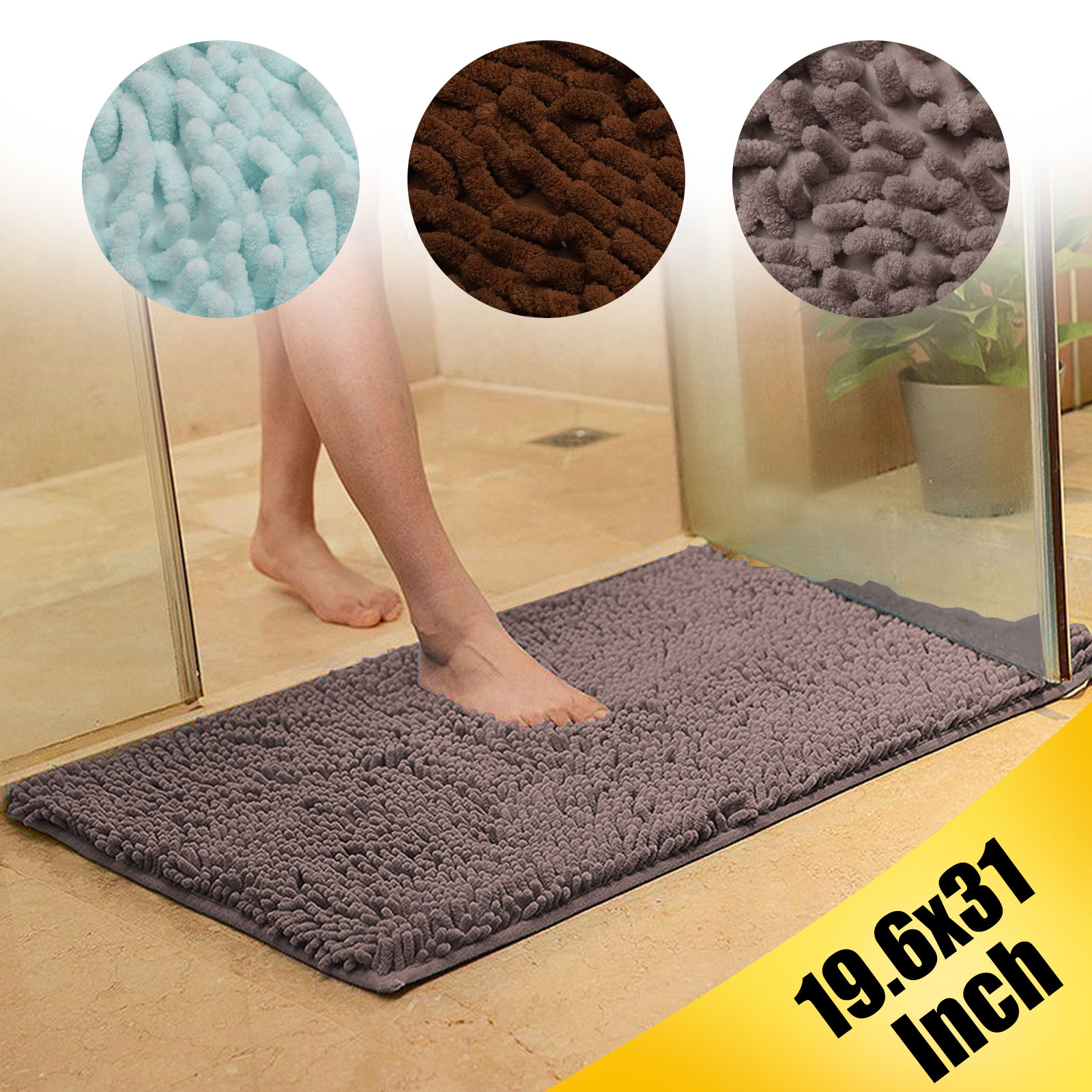 Absorbent Memory Foam Carpet Bathroom Non Slip Bedroom Floor Shower Mat Rug Bath Ebay