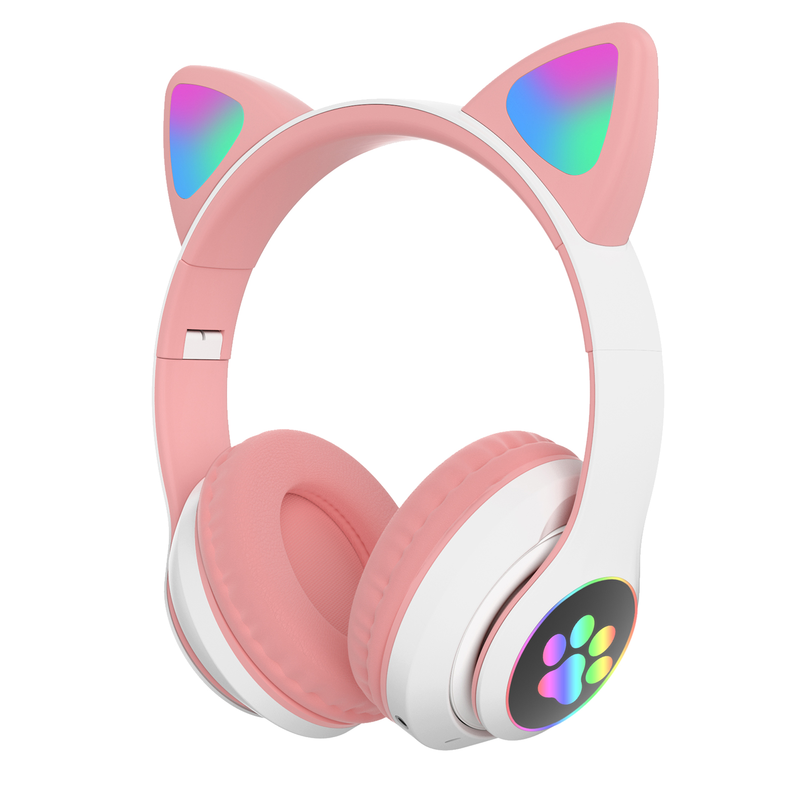 Download Bluetooth Wireless Cat Ear Adjustable Headset LED w/Mic ...