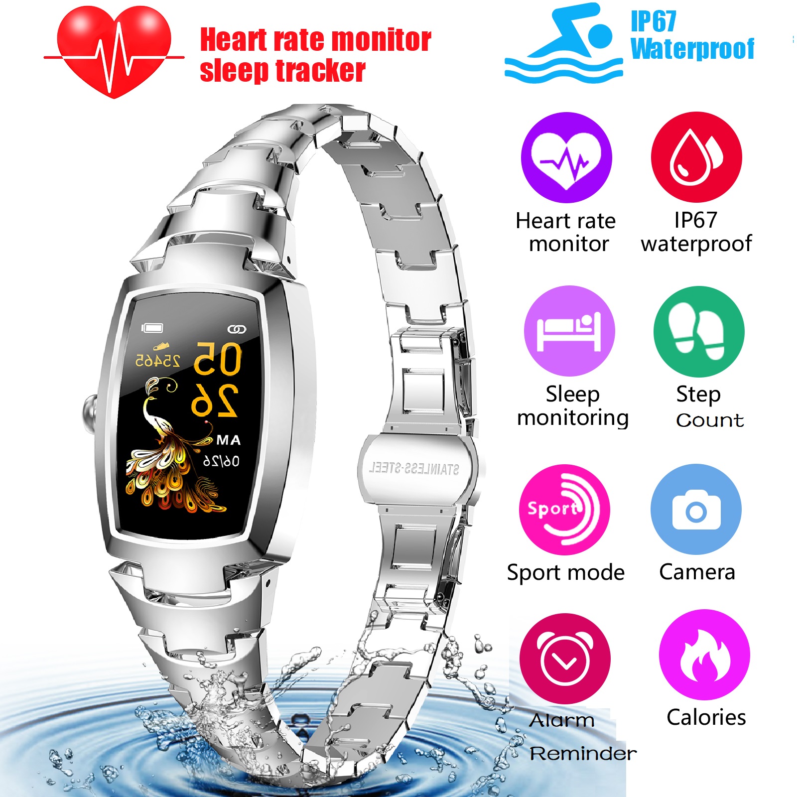 ecg watch smart fitness tracker