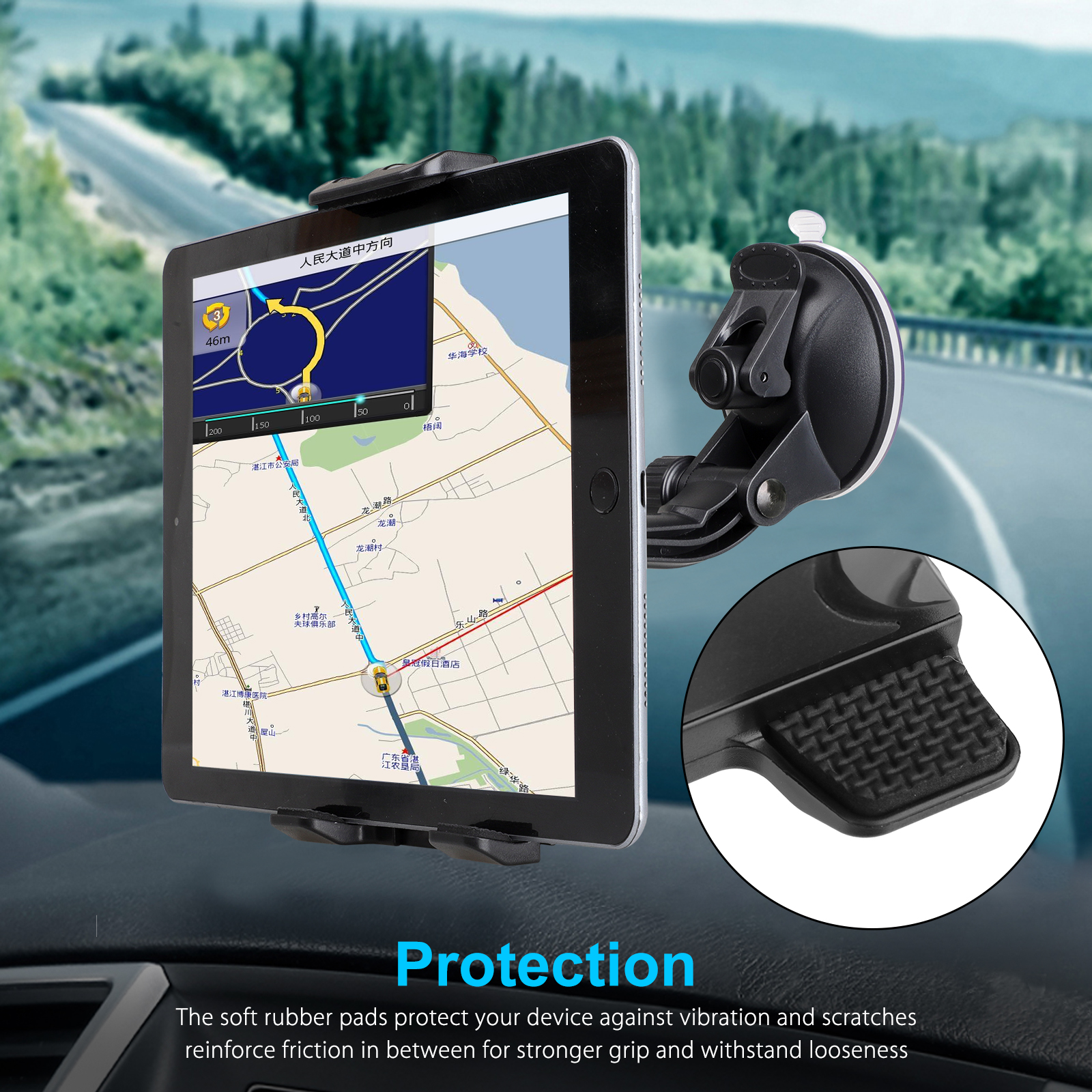 360° Universal Car Windshield Holder Desktop Mount For Cellphone iPad