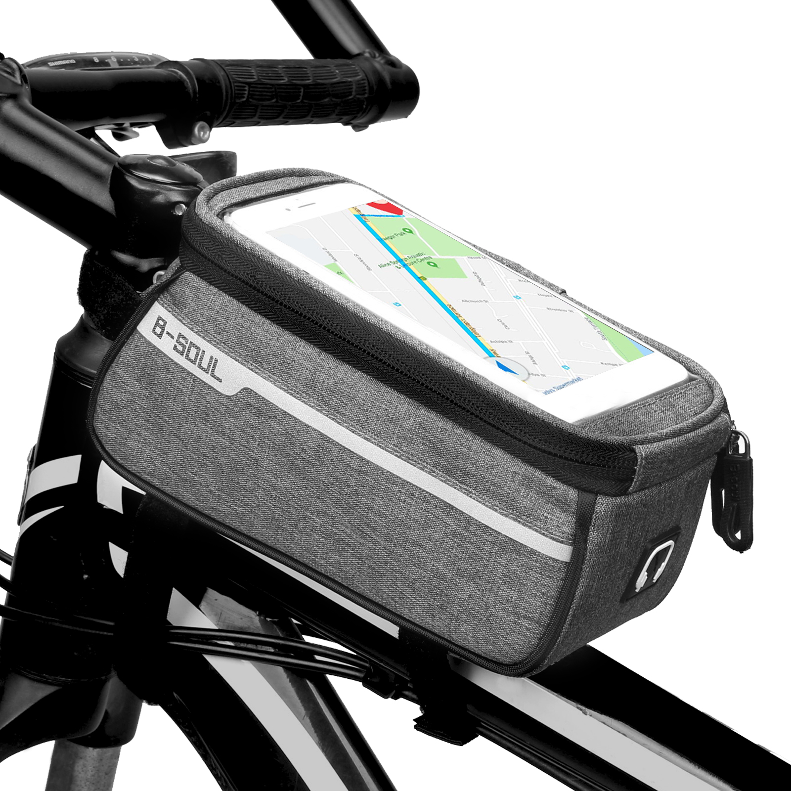 Waterproof Bike Bicycle Front Top Tube Frame Bag MTB Mountain Phone ...