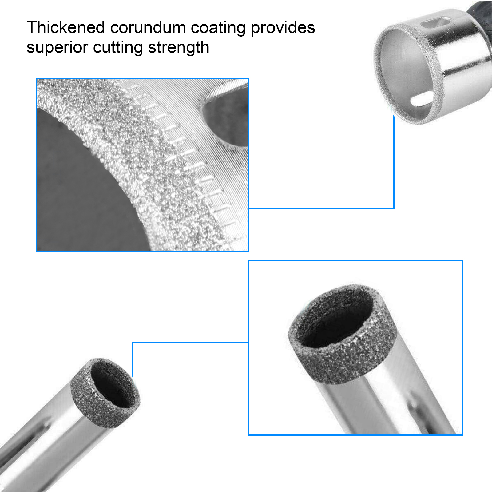 15Pcs Diamond Glass Saw Cutter Drill Bit Set For Cutting Ceramic Tile Hole Maker 