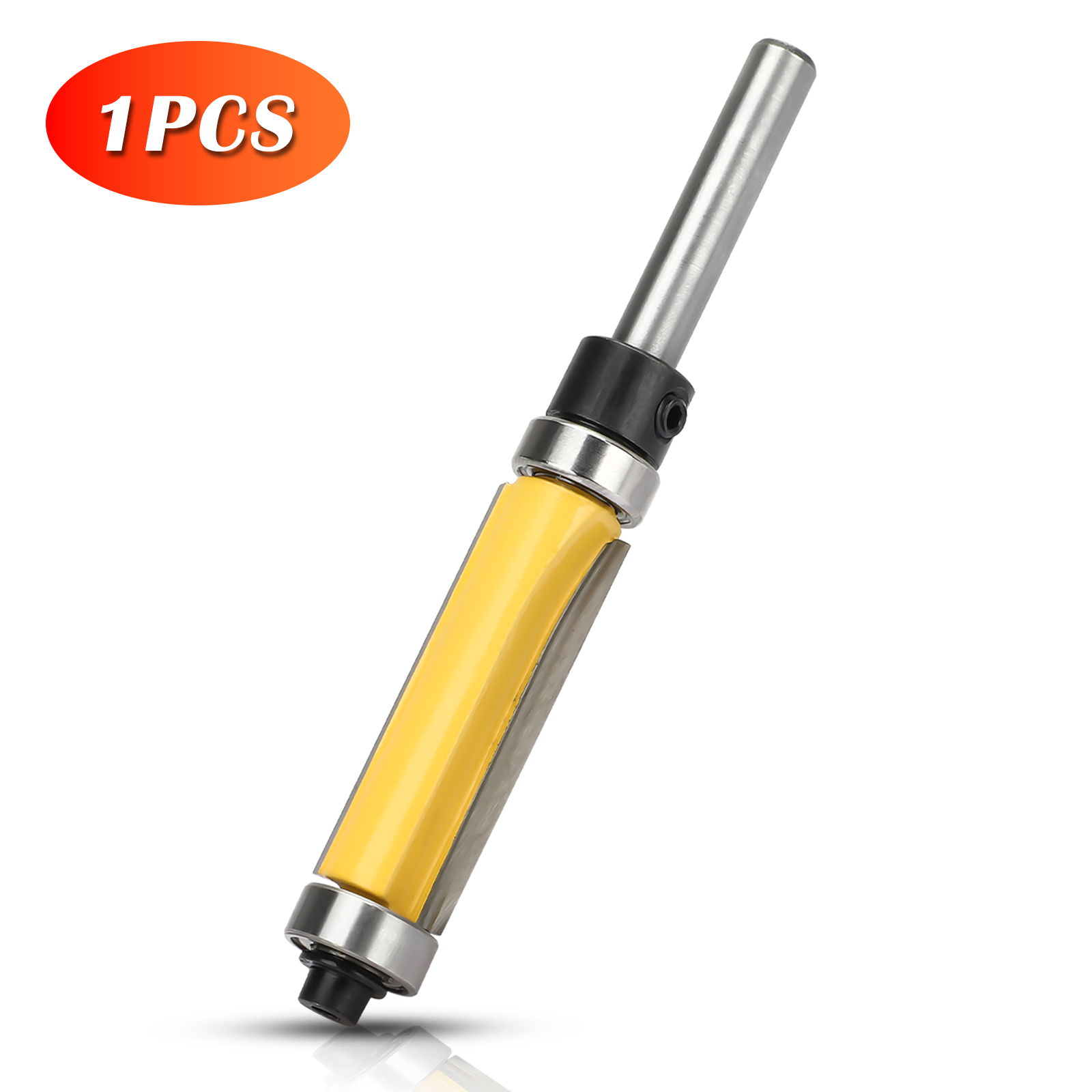 1-1/2" Flush Trim Top & Bottom Bearing Router Bit 1/4" Shank Wood Trimming Tool