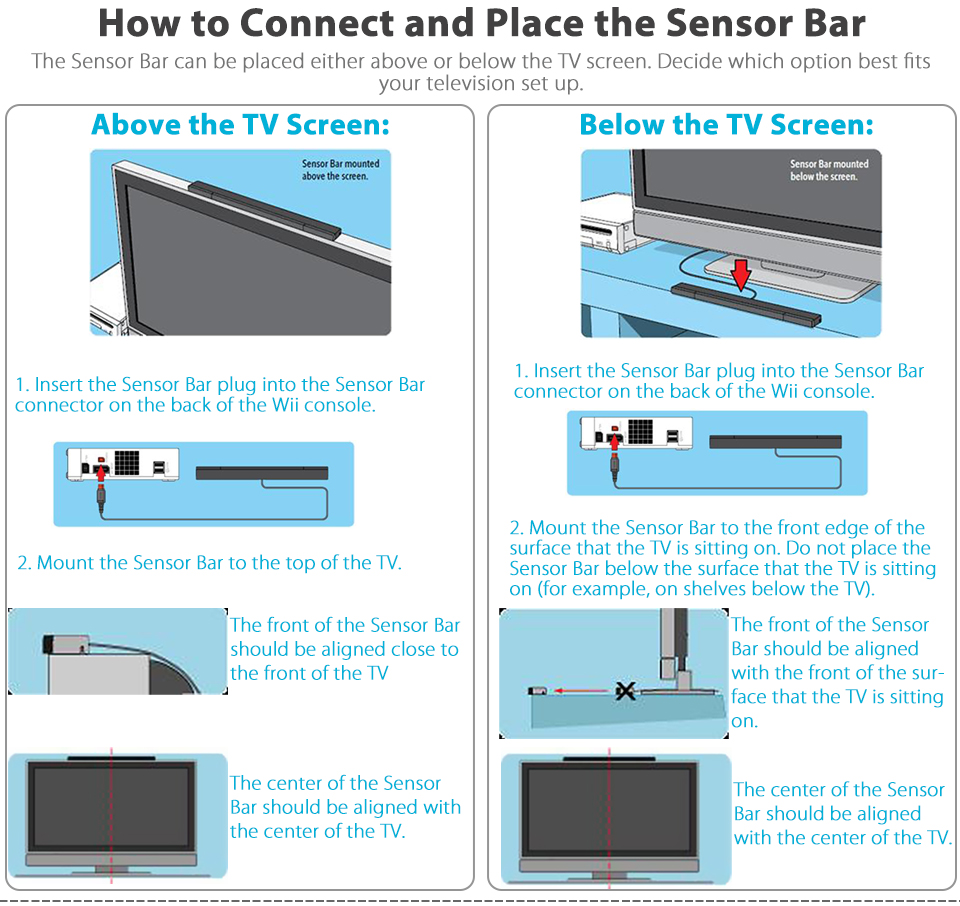 sensor bar for a wii