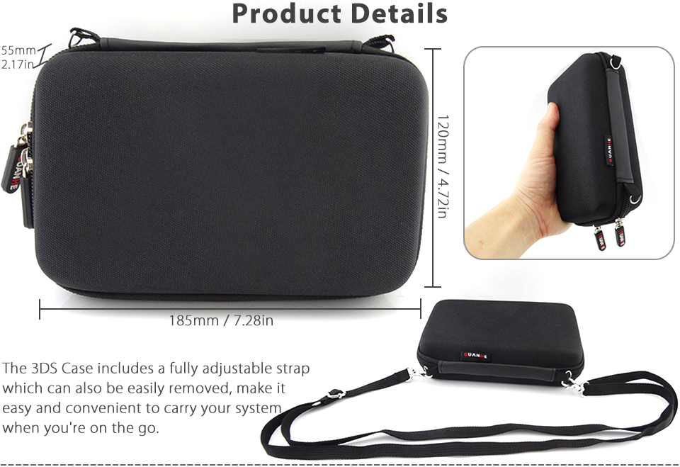 Protective Carry Hard Case Bag Pouch For New Nintendo 3DS XL /3DS LL ...